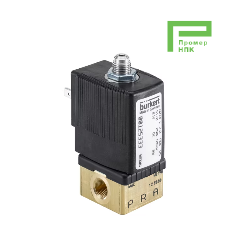 Электромагнитный клапан Burkert 6014 плунжерный